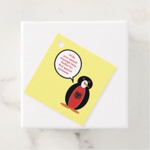 Personalisierte Ms. Penguin Armenien Geschenkanhänger