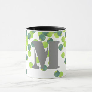 Personalisierte Mug-, Coole Initial- und Name-Tass Tasse