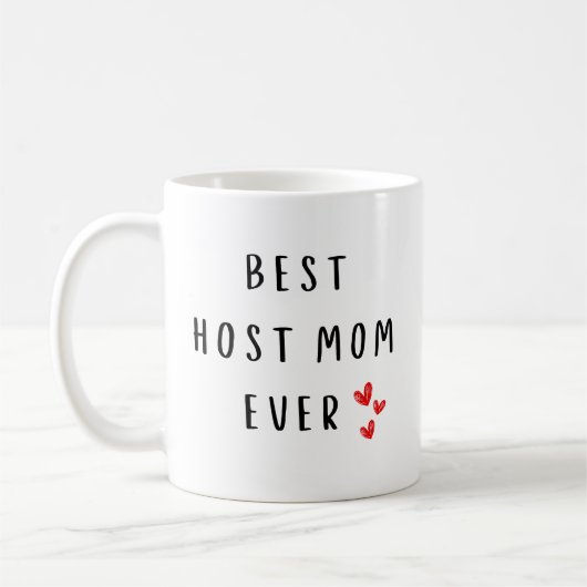 Personalisierte Mug für Host-Mama - Au Pair Gift Kaffeetasse (Links)