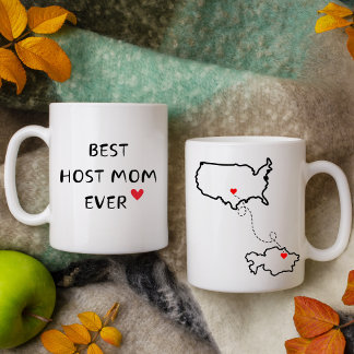 Personalisierte Mug für Host-Mama - Beste Host-Mam Kaffeetasse