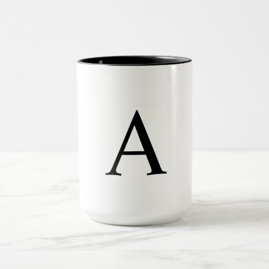 Personalisierte Mug für Letter Monogram Tasse (Zentrum)