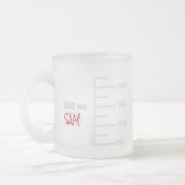 Personalisierte Mug für Science Labrador Beaker Mattglastasse (Links)
