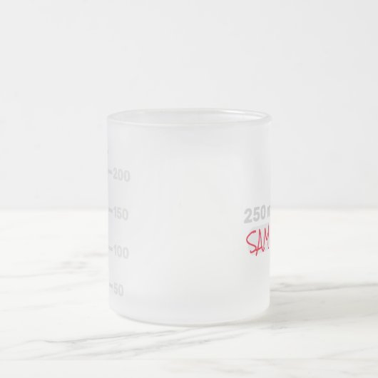 Personalisierte Mug für Science Labrador Beaker Mattglastasse (Mittel)