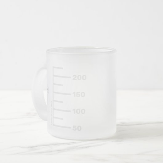 Personalisierte Mug für Science Labrador Beaker Mattglastasse (Vorderseite Links)
