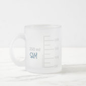 Personalisierte Mug für Science Labrador Beaker Mattglastasse (Links)
