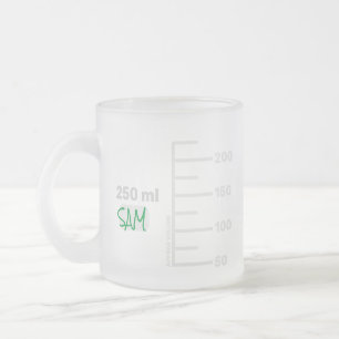 Personalisierte Mug für Science Labrador Beaker Mattglastasse