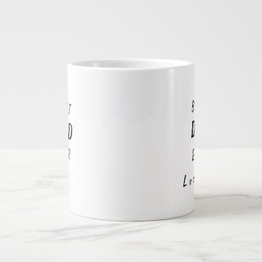 Personalisierte Mug für Vater - Bester Vater für i Jumbo-Tasse (Vorderseite)