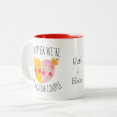 Personalisierte Mug - Gemeinsam sind wir ein Mitgl Zweifarbige Tasse (Vorderseite Links)