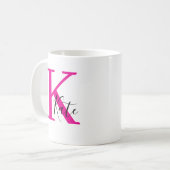 Personalisierte Mug, Golden Initial Name Cup Gesch Kaffeetasse (Vorderseite Links)