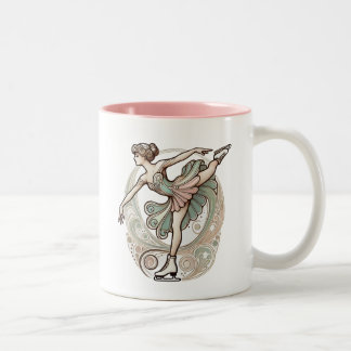Personalisierte Mug-Ice-Abbildung-Skater Zweifarbige Tasse
