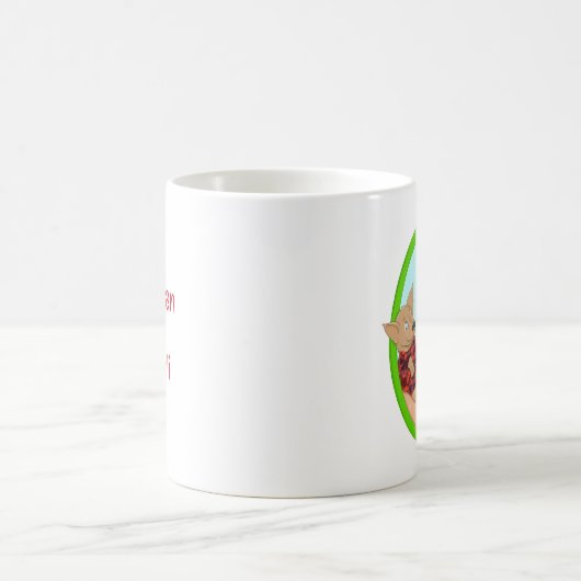 Personalisierte Mug Jonathan & Broccoli Kaffeetasse (Mittel)