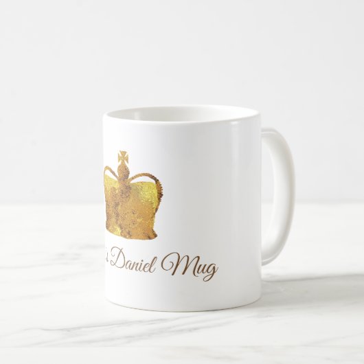 Personalisierte Mug Kings Crown Kaffeetasse (VorderseiteRechts)