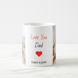 Personalisierte Mug Vatertag Geschenk mit Kinderna Kaffeetasse