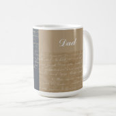 Personalisierte Mug - Vintages Skriptdesign Kaffeetasse (VorderseiteRechts)