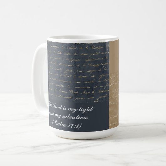 Personalisierte Mug - Vintages Skriptdesign Kaffeetasse (Vorderseite Links)