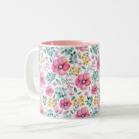 Personalisierte Muggelflora Zweifarbige Tasse (Vorderseite Links)