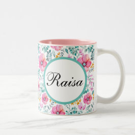 Personalisierte Muggelflora Zweifarbige Tasse