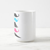 Personalisierte multi Farbschnurrbärte Stache Kaffeetasse (Mittel)