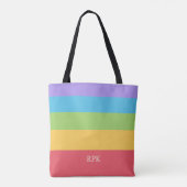 Personalisierte Multicolor 5 Streifen Totbeutel Tasche (Rückseite)