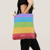 Personalisierte Multicolor 5 Streifen Totbeutel Tasche (Von Nahem)