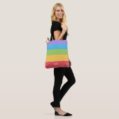 Personalisierte Multicolor 5 Streifen Totbeutel Tasche (Am Model)