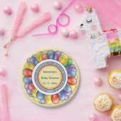 Personalisierte Multicolor-Ballonformen Pappteller (Party)