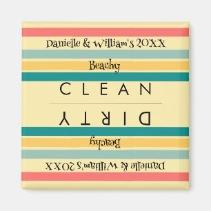 Personalisierte Multicolor Beachy Magnet