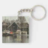 Personalisierte Multicolor-Segelboote Schlüsselanhänger (Rückseite)