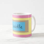 Personalisierte Multicolorpasteten Kaffeetasse (VorderseiteRechts)