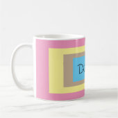 Personalisierte Multicolorpasteten Kaffeetasse (Links)