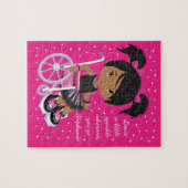 Personalisierte multikulturelle Girl-positive Bots Puzzle (Horizontal)