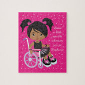 Personalisierte multikulturelle Girl-positive Bots Puzzle (Vertikal)