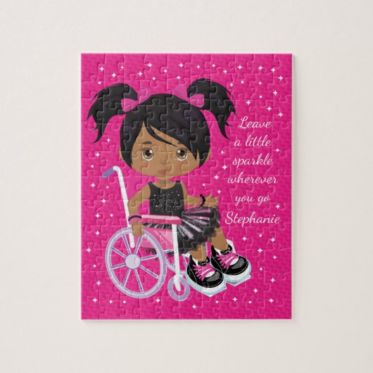 Personalisierte multikulturelle Girl-positive Bots Puzzle (Vertikal)