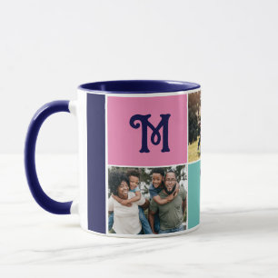 Personalisierte Mum   Muttertag 3-Foto-Collage Tasse