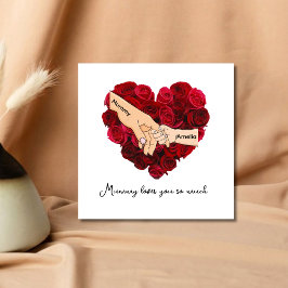 Personalisierte Mumie liebt dich so sehr Muttertag Karte