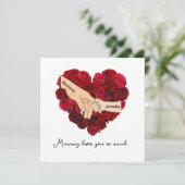 Personalisierte Mumie liebt dich so sehr Muttertag Karte (Stehend Vorderseite)