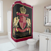 Personalisierte Münze des AdlerEmblems Duschvorhang (Beispiel)