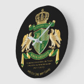 Personalisierte Münze des AdlerEmblems "Green Gold Große Wanduhr (Winkel)