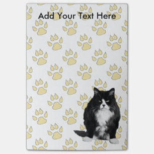 Personalisierte mürrische Katze Post-it Klebezettel