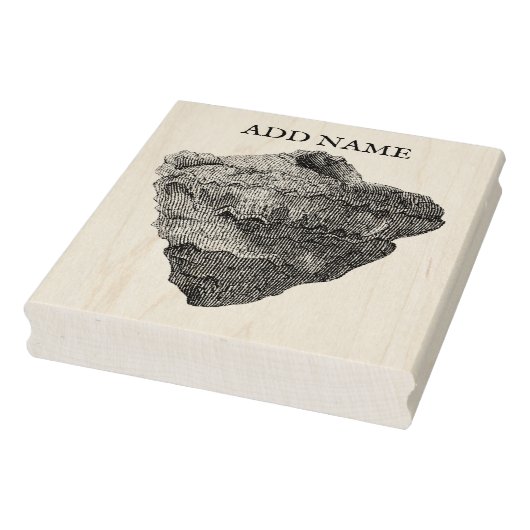 Personalisierte Muschel Ahornholz Briefmarke Gummistempel (Stempel)