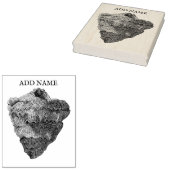 Personalisierte Muschel Ahornholz Briefmarke Gummistempel (Stempel)