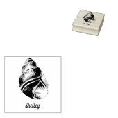 Personalisierte Muschel Gummistempel (Stempel)
