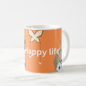 Personalisierte Muschel Kaffeetasse (VorderseiteRechts)