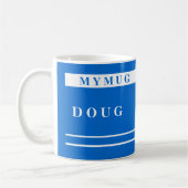 Personalisierte Muschel Kaffeetasse (Links)