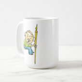 Personalisierte Muschel Kaffeetasse (Vorderseite Links)