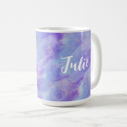 Personalisierte Muschel Kaffeetasse (VorderseiteRechts)
