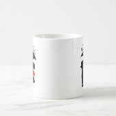 Personalisierte Muschel mit Paarname Kaffeetasse (Mittel)