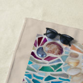 Personalisierte Muschel Strandtuch (Beispiel)