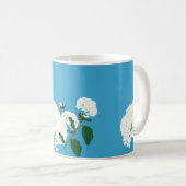 Personalisierte Muscheln mit Hydrangeas und Bienen Kaffeetasse (VorderseiteRechts)