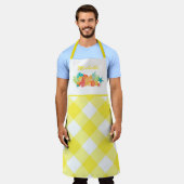 Personalisierte Muscheln und Gingham Schürze (Getragen)